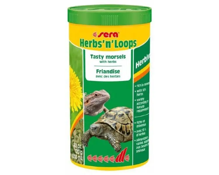 Sera przysmak Herbs'n'Loops pokarm suszony dla żółwi