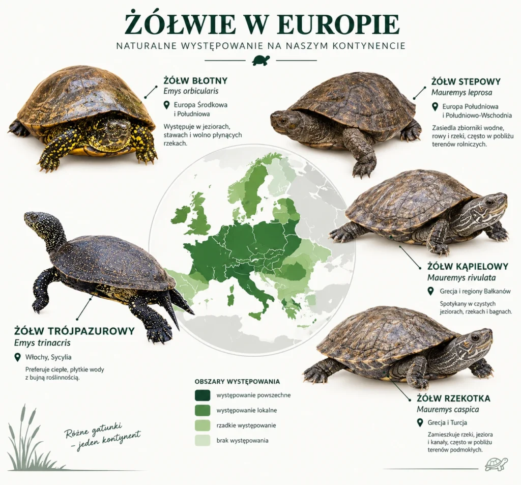Żółwie lądowe i wodno-lądowe świata