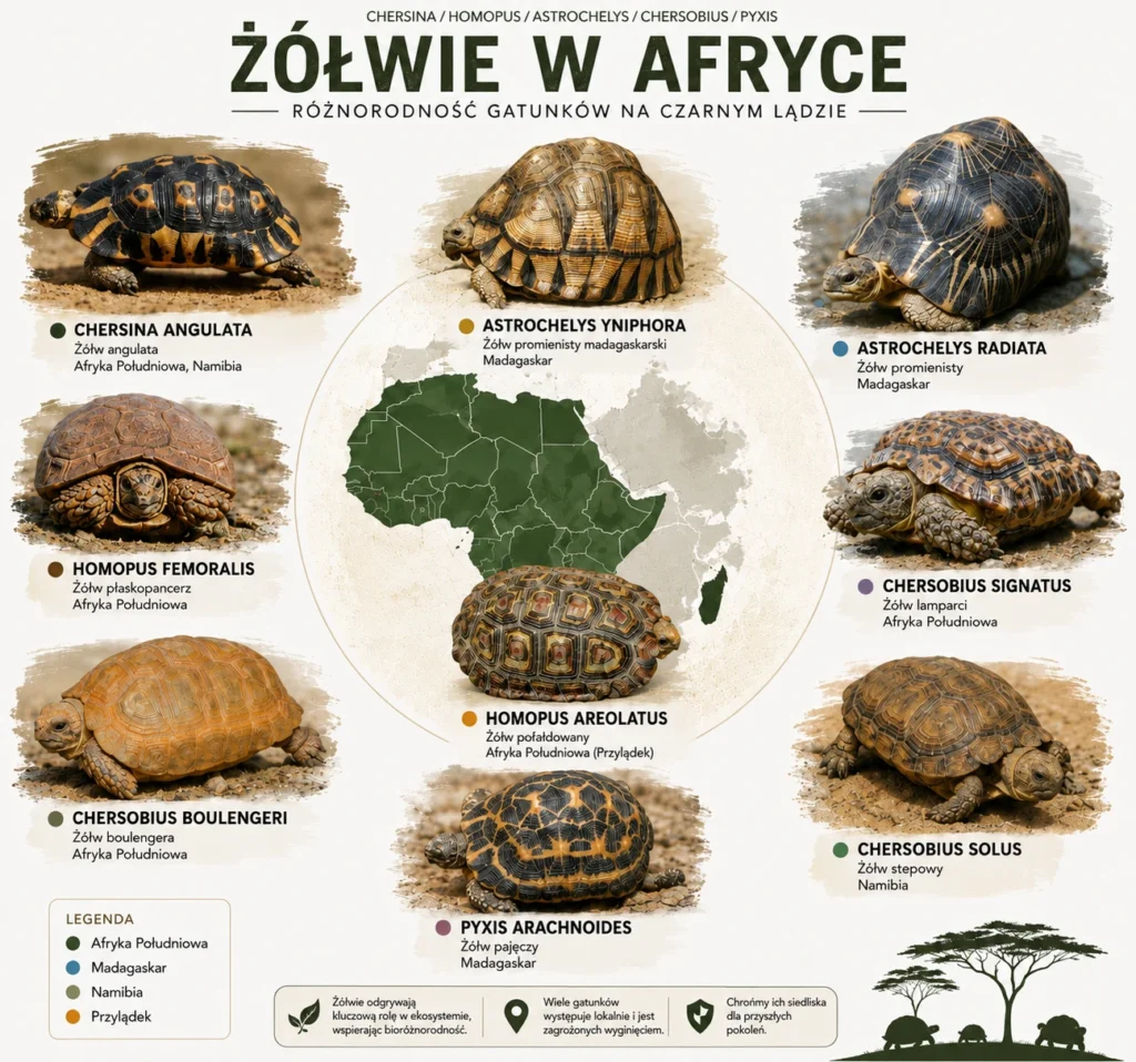 Żółwie lądowe i wodno-lądowe świata