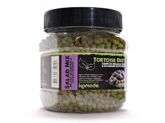 Kompleksowa dieta, która została Komodo Tortoise Diet Saladsformułowana, aby zapewnić pełną dietę dla popularnych europejskich gatunków żółwi domowych
