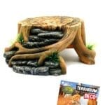 Kryjówka pień drzewa do terrarium rozmiar 23x22x9cm