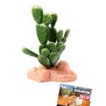 Sztuczna roślina kaktus opuncja 15cm do terrarium Repti Nova