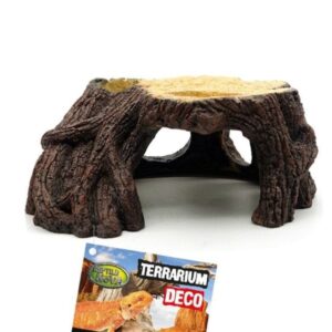 Kryjówka pień drzewa do terrarium rozmiar 24x22x10cm