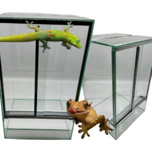 Terrarium dla gekona orzęsionego z wentylacją szyba przesuwna 40x40x60