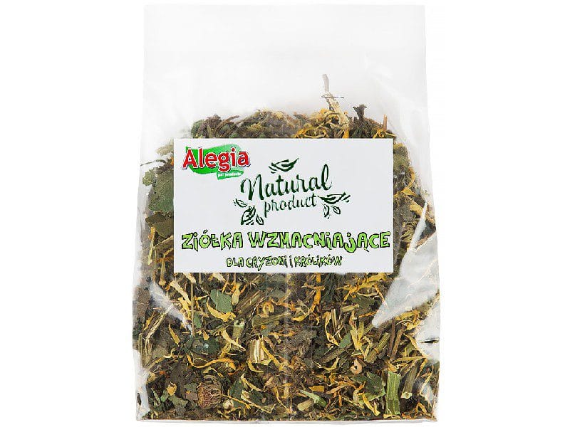 Alegia Natural ziółka wspomagające 90g - dla gryzoni, gadów Alegia Natural ziółka wspomagające 90g - dla gryzoni, gadów