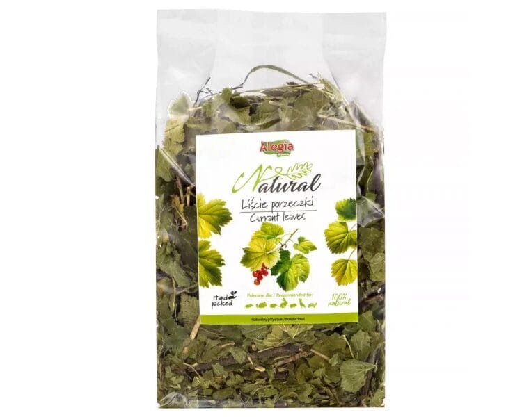 Alegia Natural Liście Porzeczki 90g - dla gryzoni, gadów
