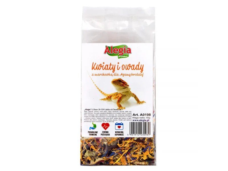 Alegia Kwiaty i Owady dla agamy 40g Alegia Kwiaty i Owady dla agamy 40g