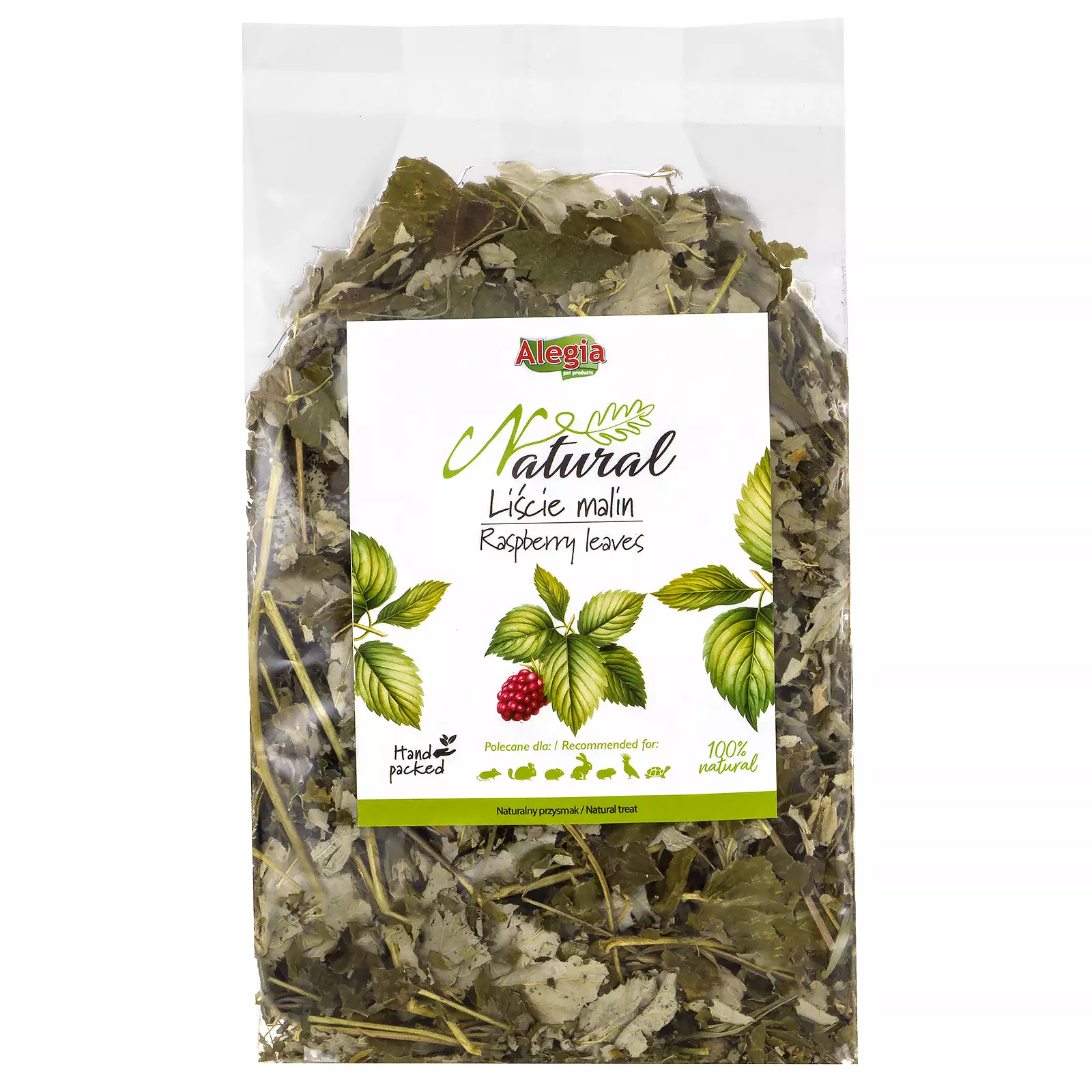 Alegia Natural Liście Malin 90g - dla gryzoni, gadów Alegia Natural Liście Malin 90g - dla gryzoni, gadów - obrazek 2