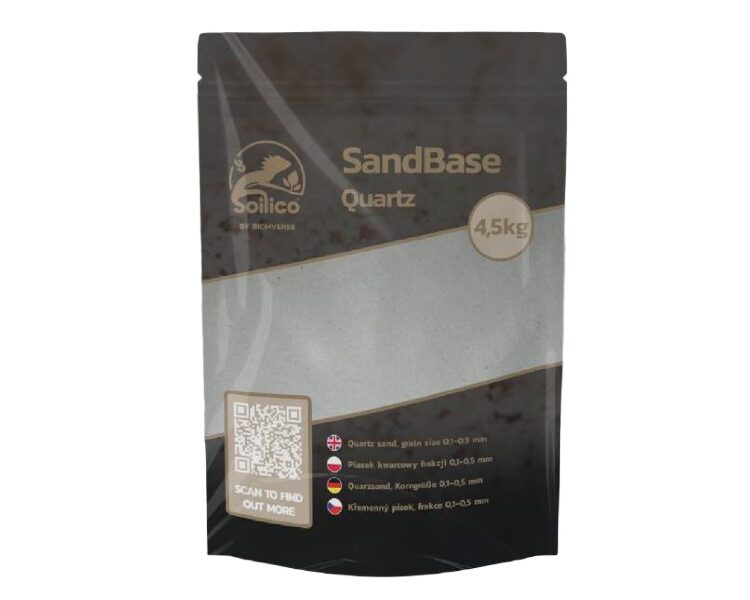 Soilico SandBase Quartz 4,5kg piasek kwarcowy do terrarium akwarium