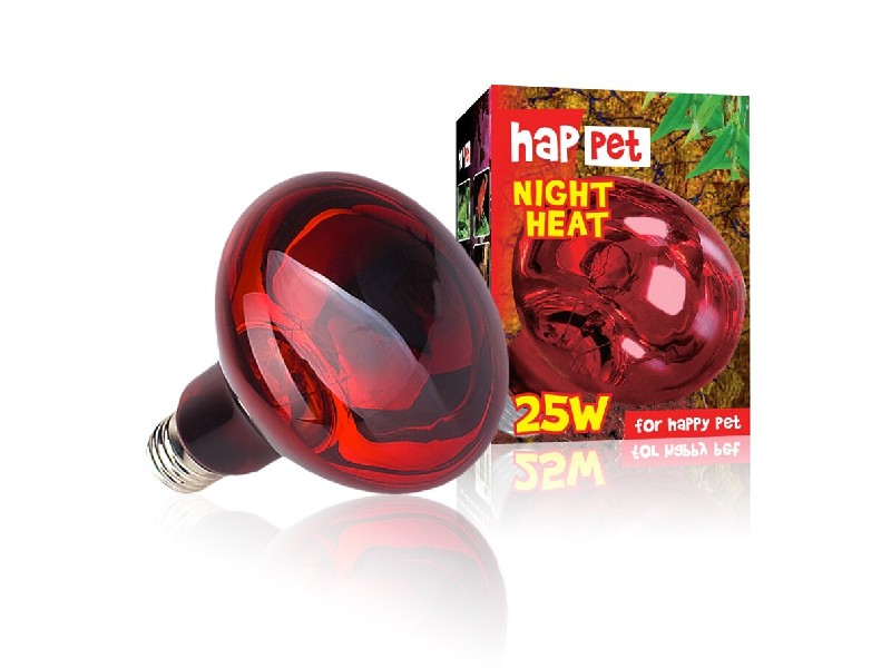 Nocna żarówka grzewcza na podczerwień Happet 25W Nocna żarówka grzewcza na podczerwień Happet 25W