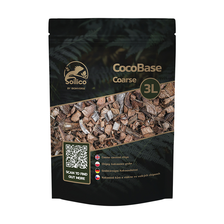 Soilico CocoBase COARSE 3l chipsy kokosowe do terrariów