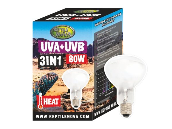 Żarówka 3w1 UVA-UVB Reptile Nova 125W - obrazek 3