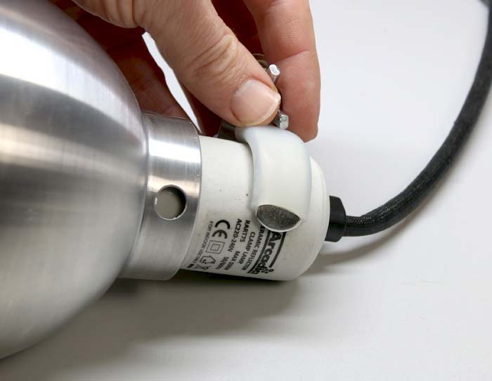 Arcadia Ceramic Reflector Clamp Lamp Oprawa Klosz 20cm uchwyt montujący