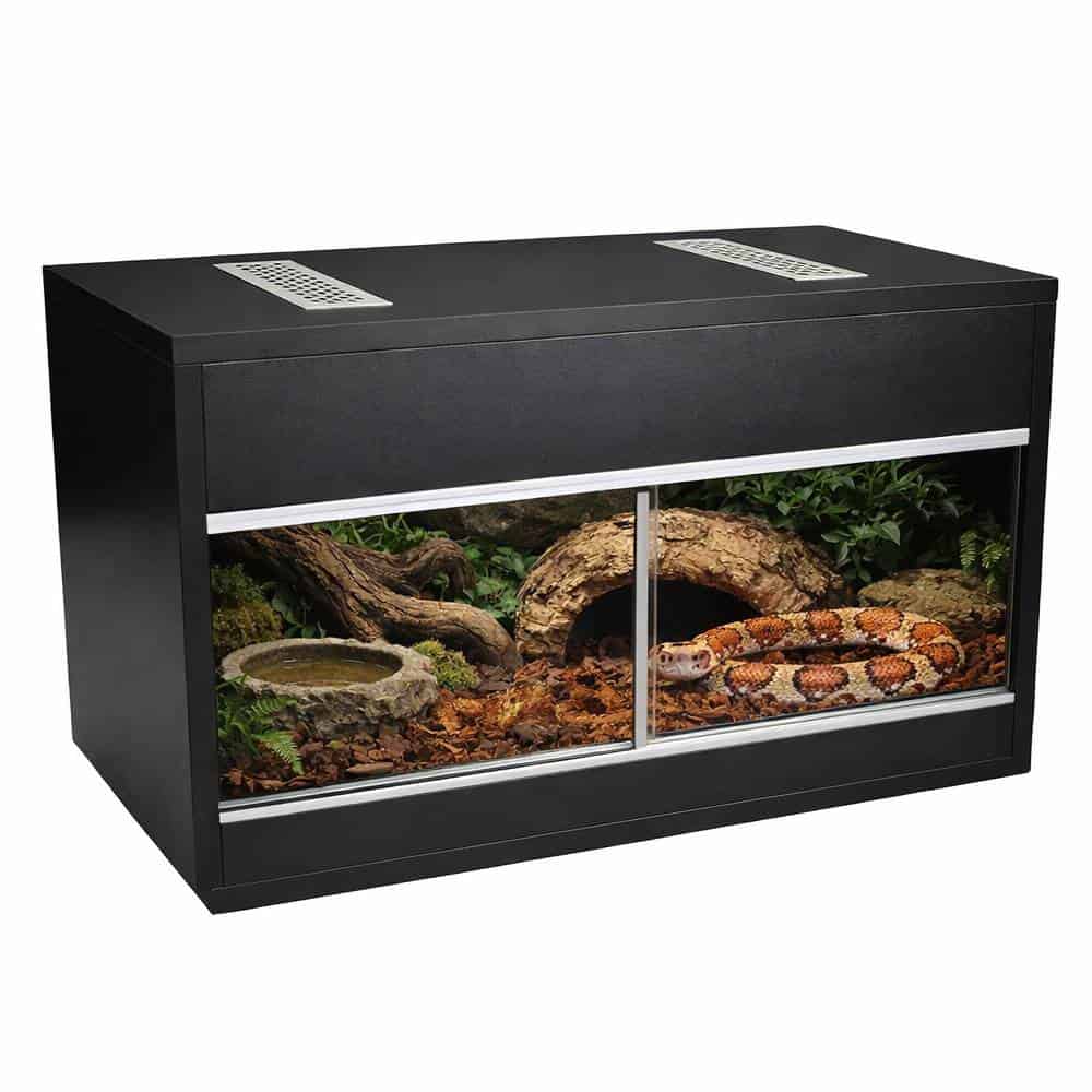 Drewniane terrarium 60x40x40cm podwójny sufit z wentylacją Drewniane terrarium 60x40x40cm podwójny sufit z wentylacją